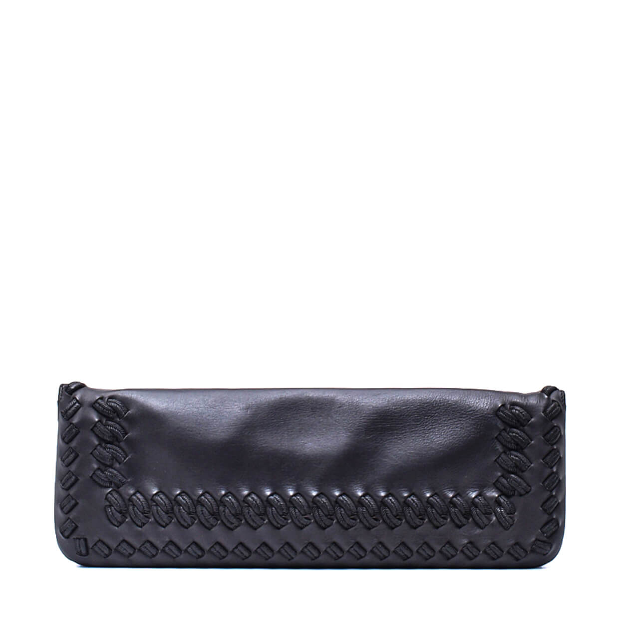 Bottega Veneta - Grey Intrecciato Leather Long Clutch 